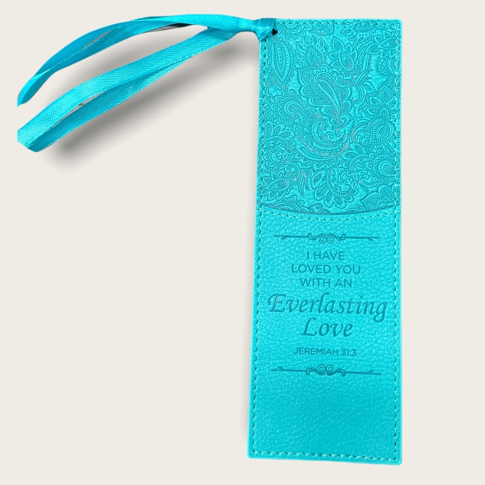 NWT JEREMIAH 31:3 'EVERLASTING LOVE' LUXLEATHER PAGE MARKER - Picture 2 of 6